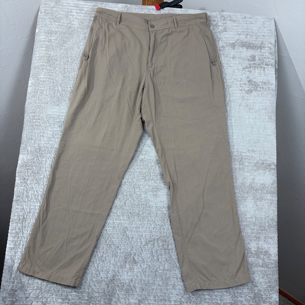 Clothing Arts Pick-Pocket Proof Adventure Travel Pants Tan Khaki‎ 36x31